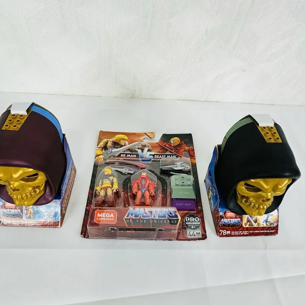 Mega Construx‎ Masters Universe Skeletor He-Man Jet Sled Set & Zodac Scubattack